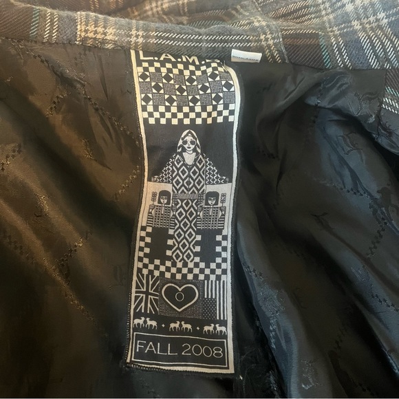 L.A.M.B. Plaid hooded ruffle jacket Fall 2008 - Picture 4 of 7